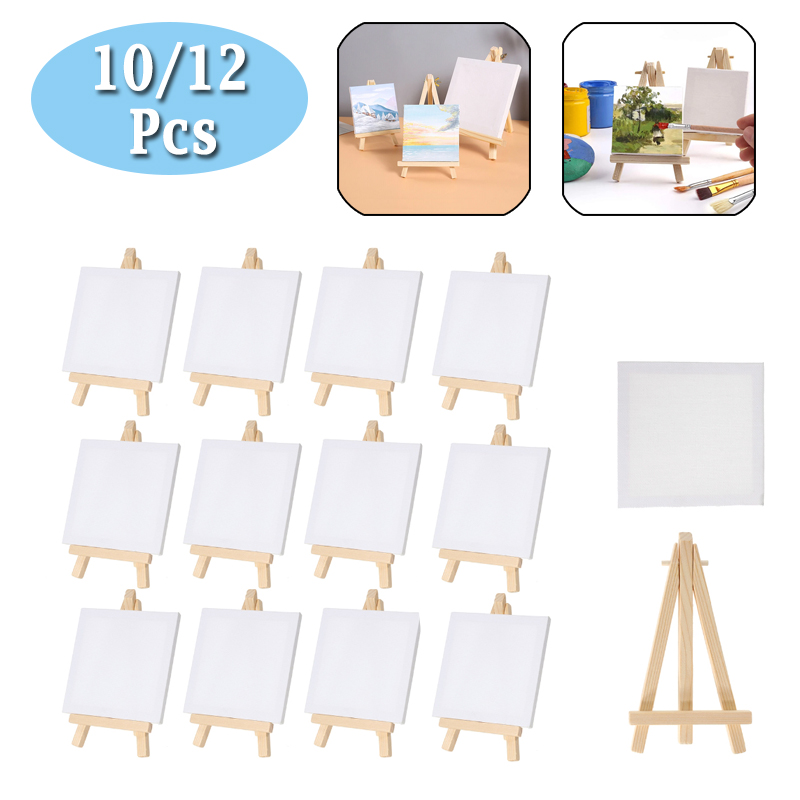 Photography Desk - 10/12 pièces Mini toile et chevalet