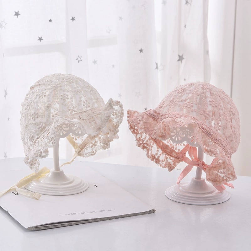 Photography Vintage Style - Bonnet en dentelle pour bébé fille,