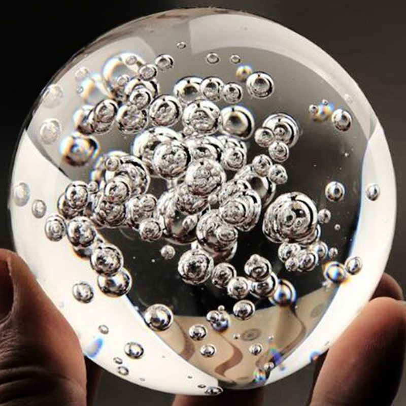 Photography Desk - Boule de cristal à bulles transparentes,