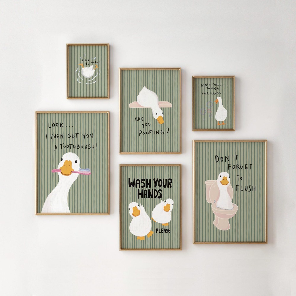 Photography Duck - Décoration murale sans cadre pour salle