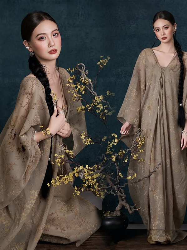 Photography Zen - Nouvelle Robe Vintage Peinture à l'Huile