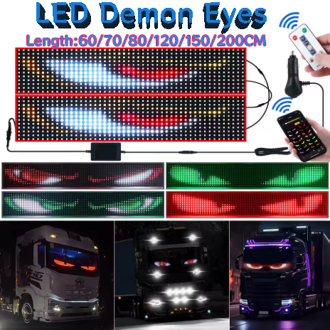 Pixel Art Led Panel - Lumière d'ambiance LED Devil Eyes, panneau