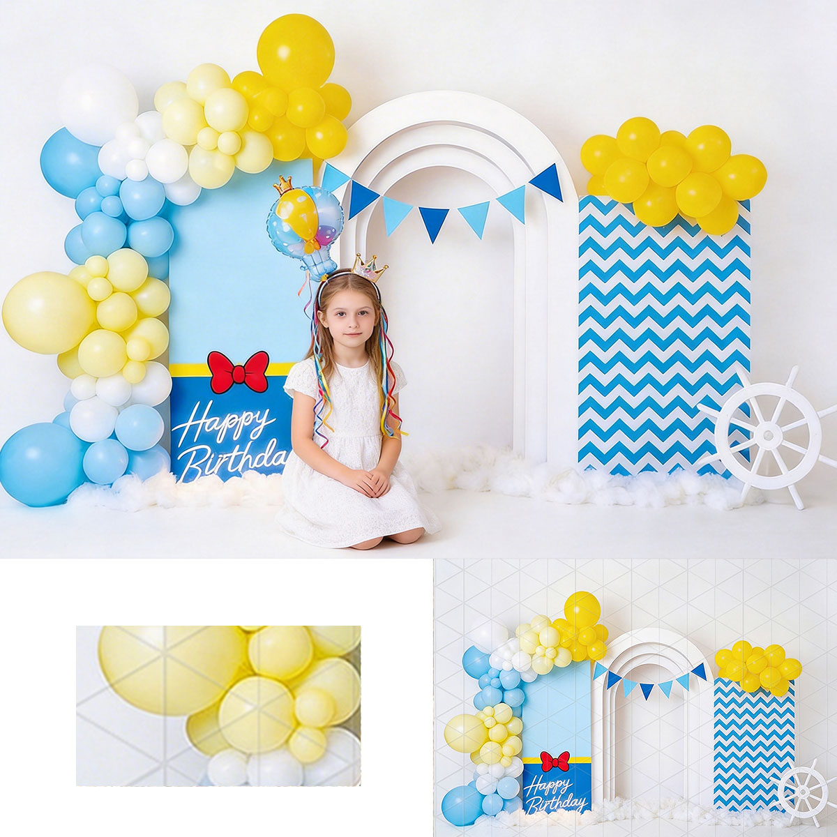 Photography Duck - Arche de ballons et toile de