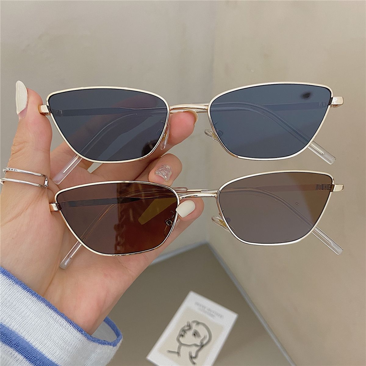 Photography Outdoor - Lunettes de soleil en métal en