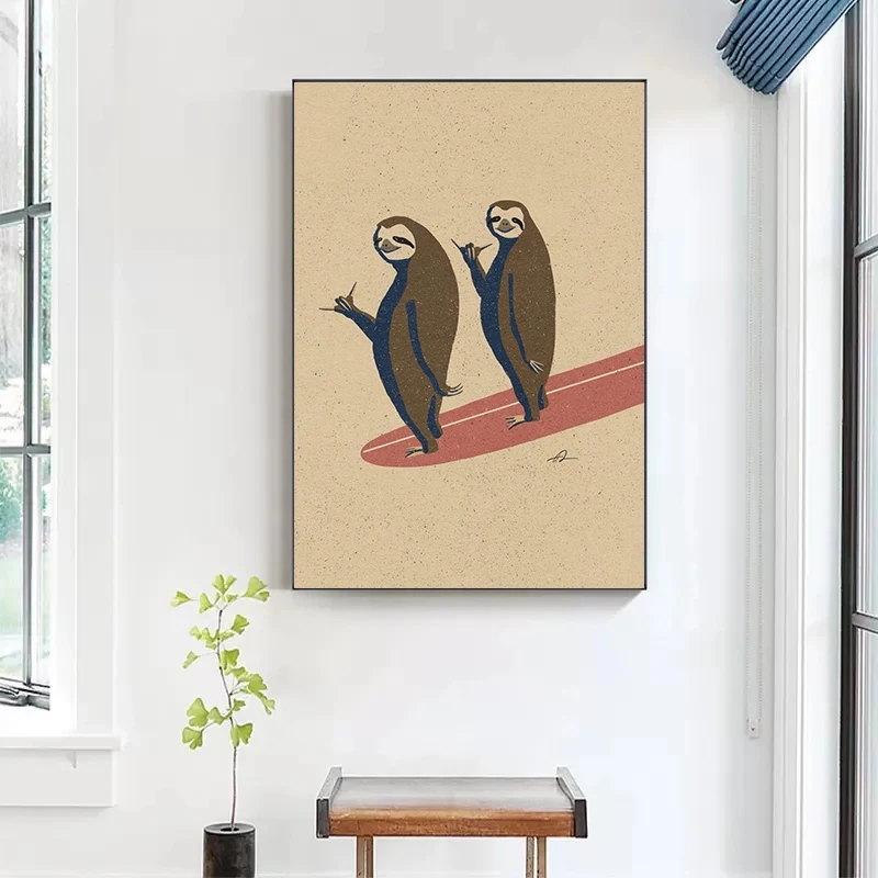Vintage dessin animé surf anim - Photography Duck avis et prix