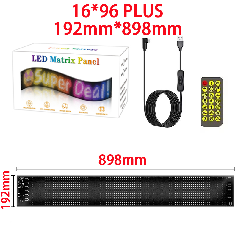 【16x96 LED PLus】【192mm*898mm】【 - Pixel Art Led Panel avis et prix