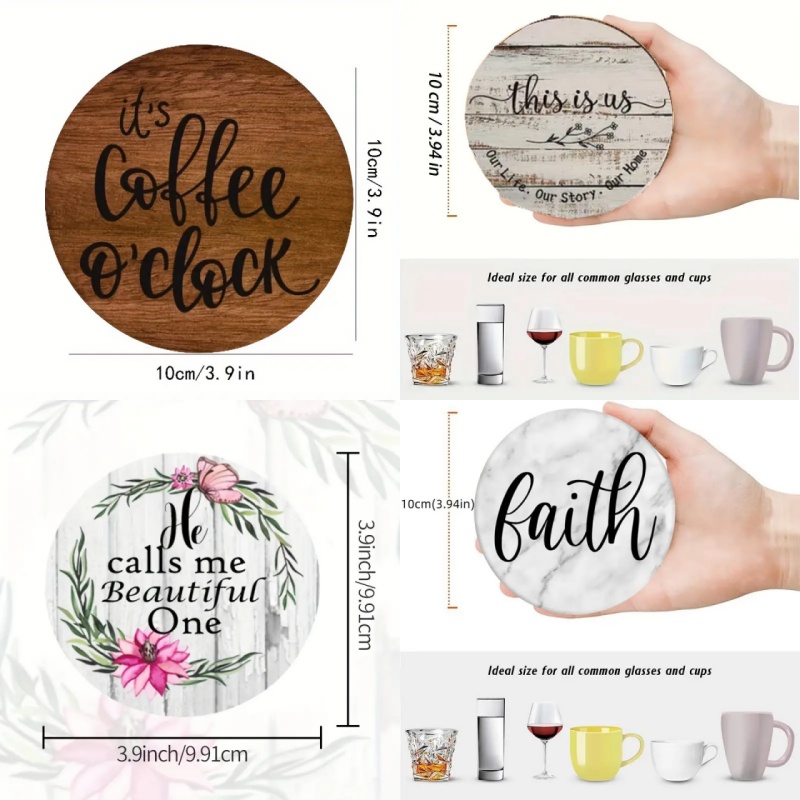 6 sous-verres circulaires en b - Photography Desk avis et prix