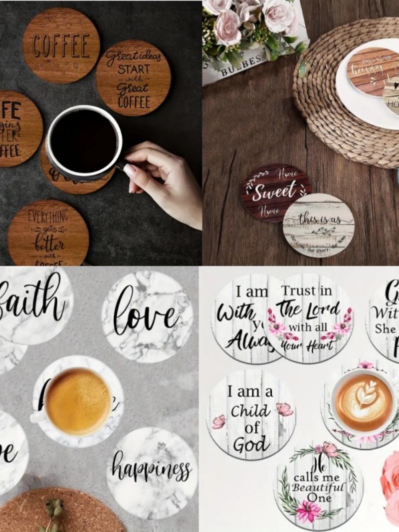6 sous-verres circulaires en b - Photography Desk avis et prix