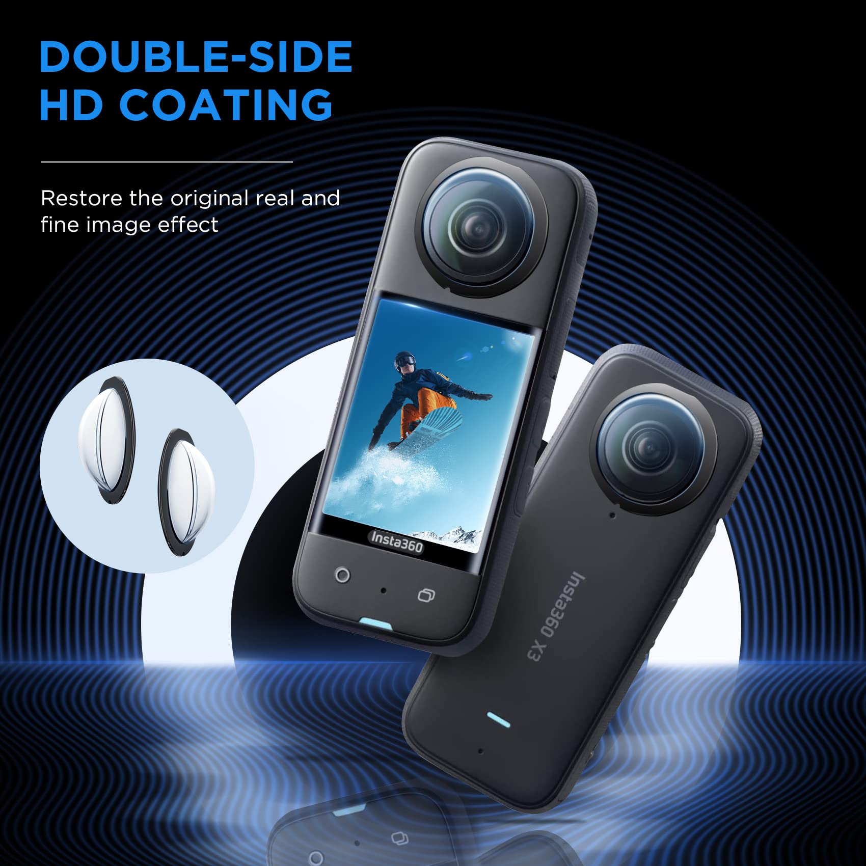 Protection d'objectif pour Ins - Insta360 Camera X3 avis et prix