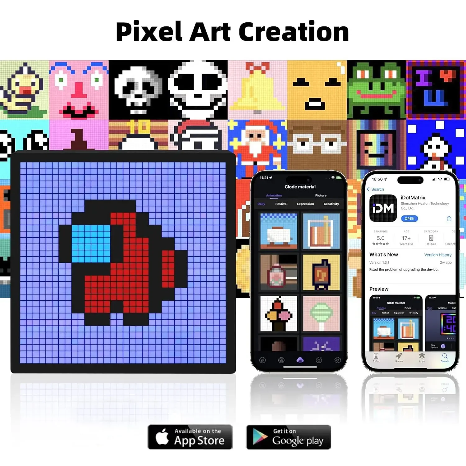 Affichage de pixels matriciel  - Pixel Art Led Panel avis et prix