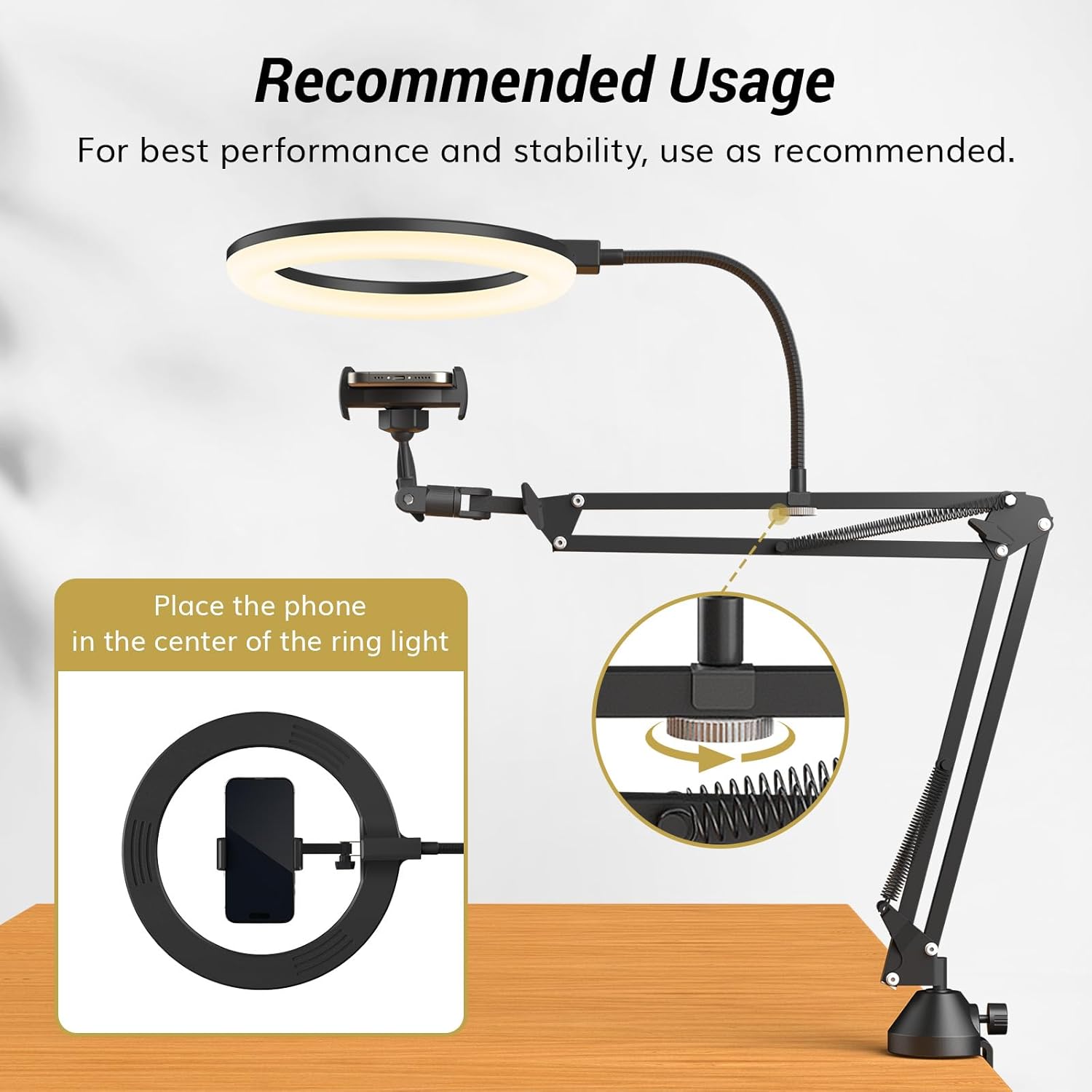 Anneau lumineux avec support e - Photography Desk avis et prix