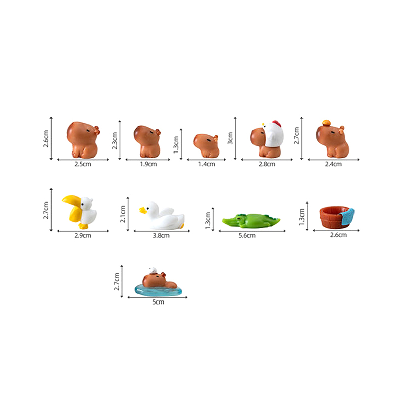Figurines capybara miniatures, - Photography Desk avis et prix