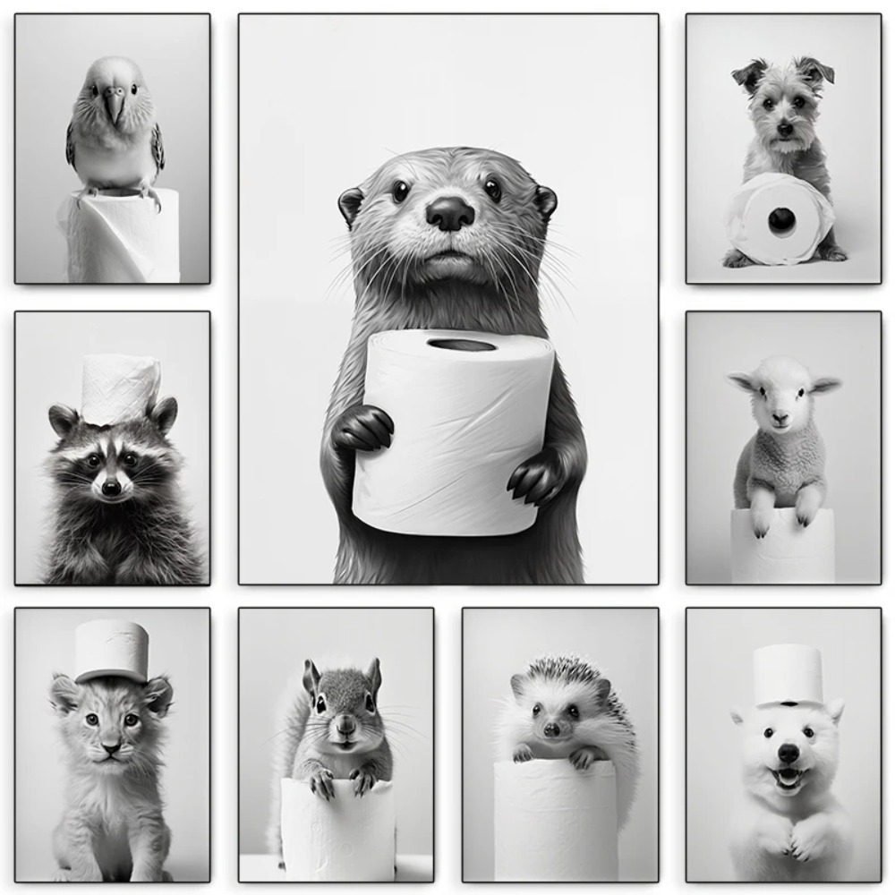 Affiche en papier toilette ave - Photography Duck avis et prix