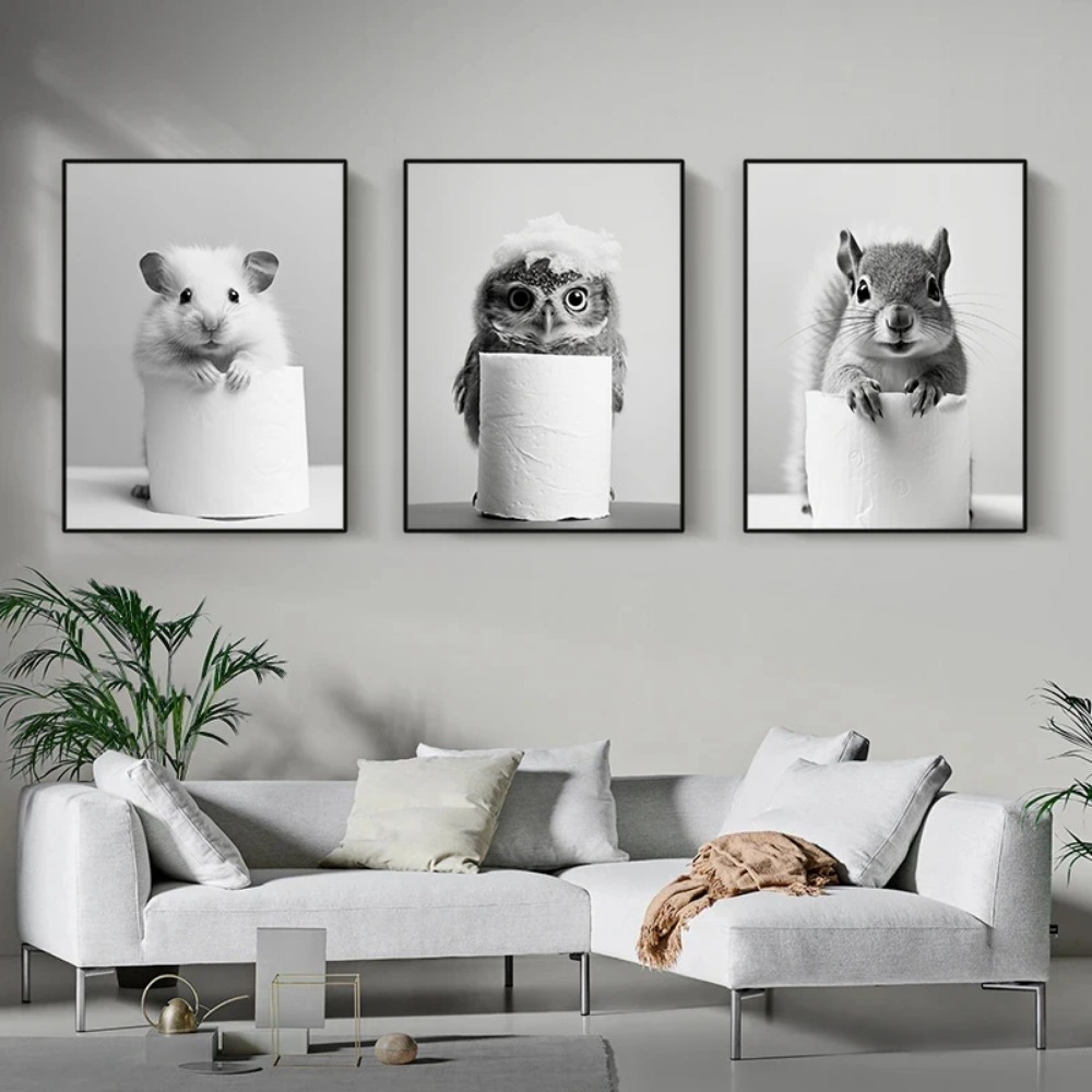 Affiche en papier toilette ave - Photography Duck avis et prix