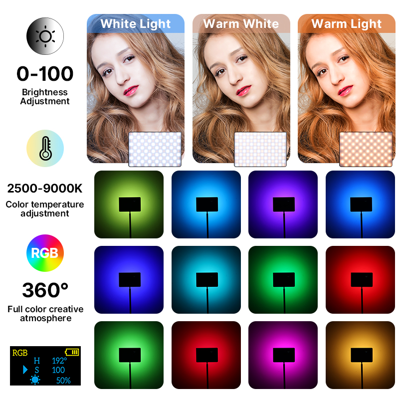 Ulanzi LT003 15W RGB lumière v - Pixel Art Led Panel avis et prix