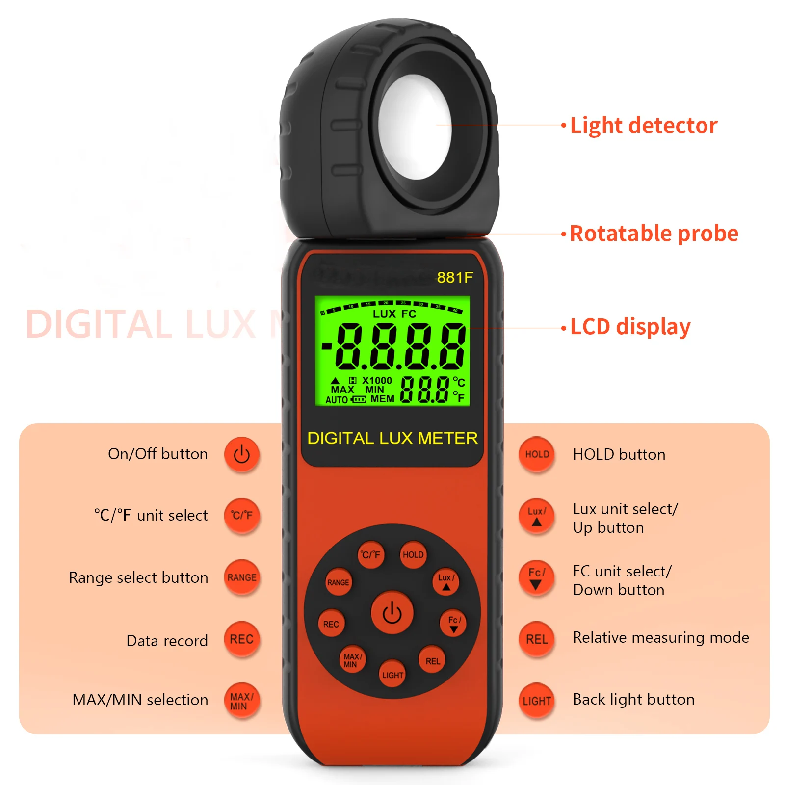 Compteur de lumière d'éclairem - Photography Hp avis et prix